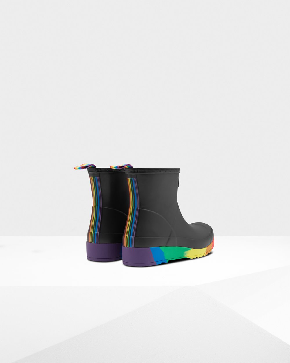 Hunter Original Pride Flatform Rain Play Boots - Shop Online Womens Black - WIMOYF421